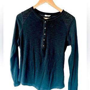 Bleu : Grey Brand Long Sleeve US M Black